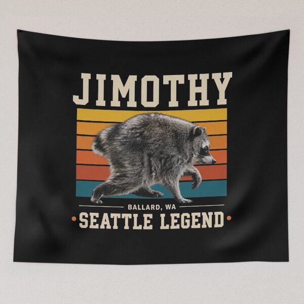 Item preview, Jimothy Raccoon, Seattle Legend Jimothy, Viral Raccoon designed and sold by RafaelScherer.