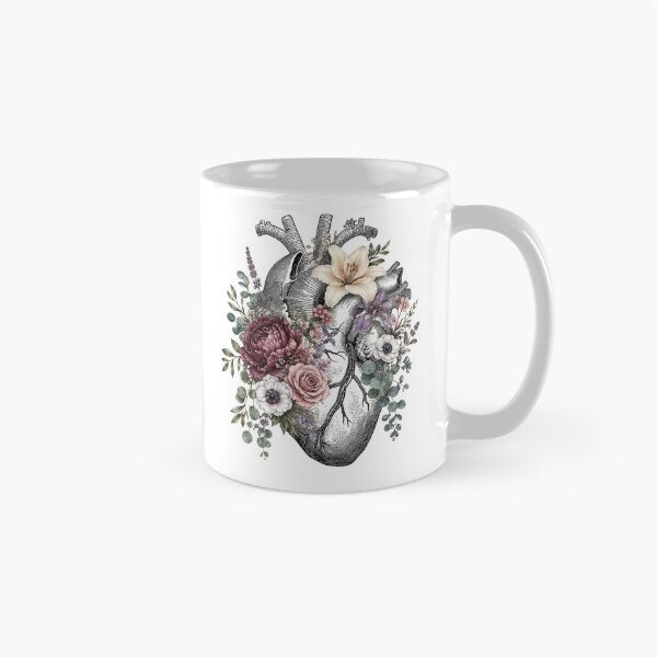 Item preview, Anatomical Heart With Floral Bouquet designed and sold by kelvinmunene13.