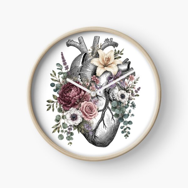 Item preview, Anatomical Heart With Floral Bouquet designed and sold by kelvinmunene13.