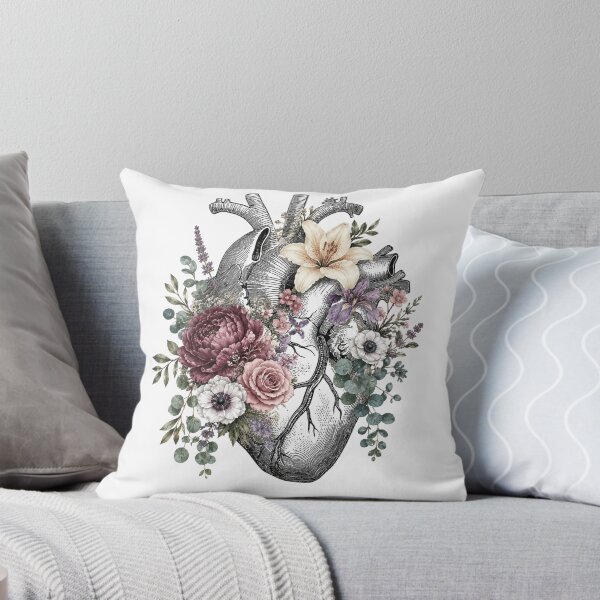Item preview, Anatomical Heart With Floral Bouquet designed and sold by kelvinmunene13.