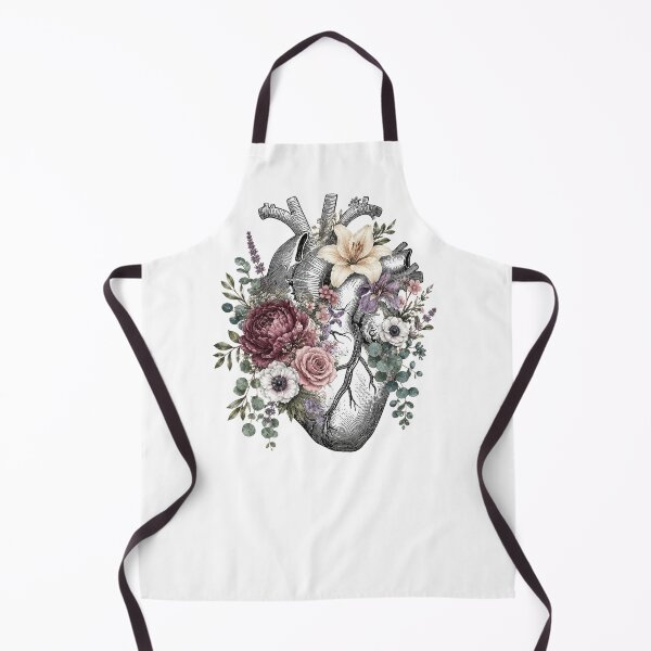 Item preview, Anatomical Heart With Floral Bouquet designed and sold by kelvinmunene13.