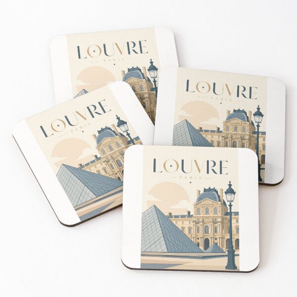 Item preview, Louvre Museum Paris, Glass Pyramid and Historic Palace France designed and sold by Places On Earth.