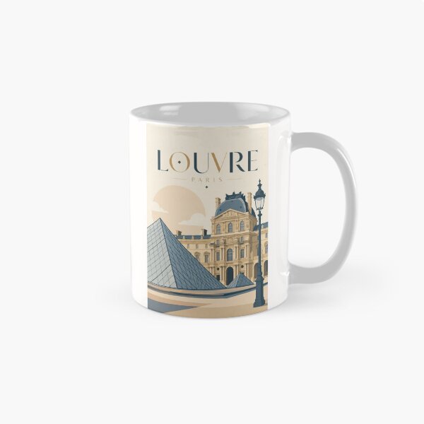 Item preview, Louvre Museum Paris, Glass Pyramid and Historic Palace France designed and sold by Places On Earth.