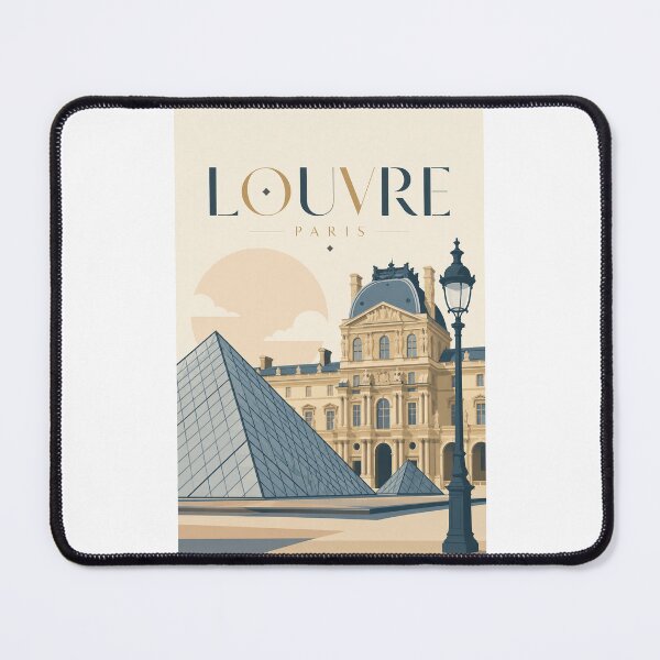 Item preview, Louvre Museum Paris, Glass Pyramid and Historic Palace France designed and sold by Places On Earth.