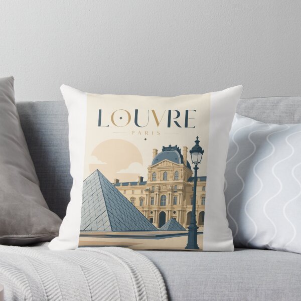 Item preview, Louvre Museum Paris, Glass Pyramid and Historic Palace France designed and sold by Places On Earth.