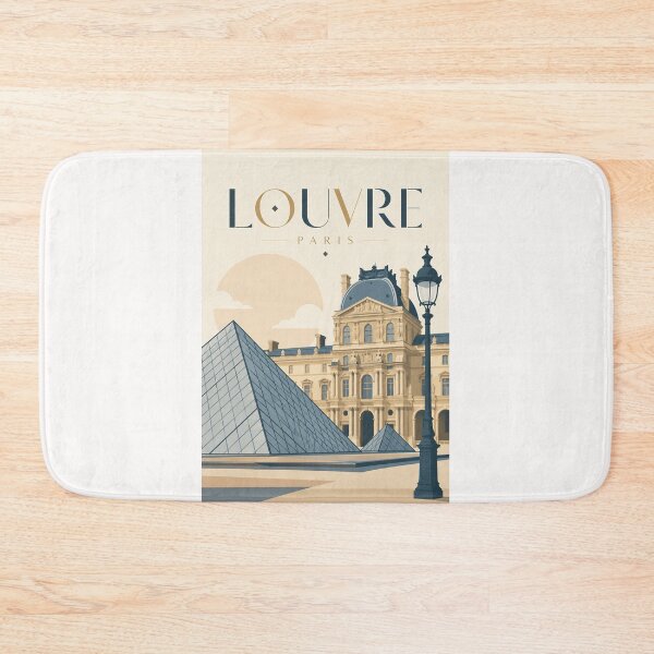 Item preview, Louvre Museum Paris, Glass Pyramid and Historic Palace France designed and sold by Places On Earth.