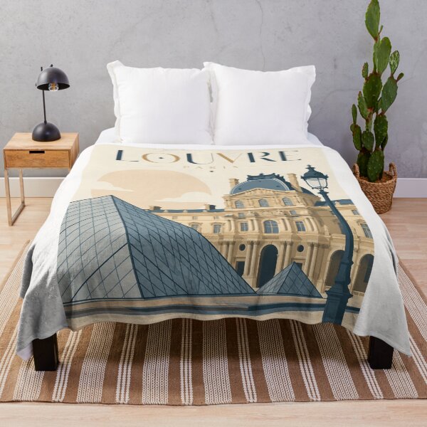 Item preview, Louvre Museum Paris, Glass Pyramid and Historic Palace France designed and sold by Places On Earth.