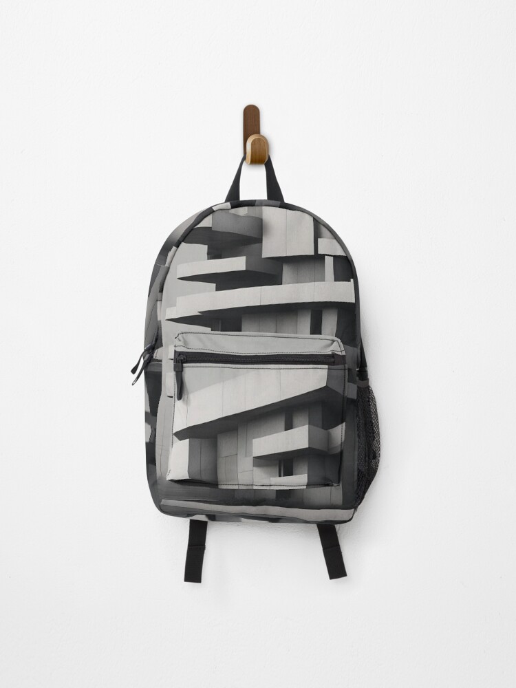 Thumbnail 1 of 3, Backpack, Brutalist Monolith | Impossible Architecture designed and sold by rigelcreation.
