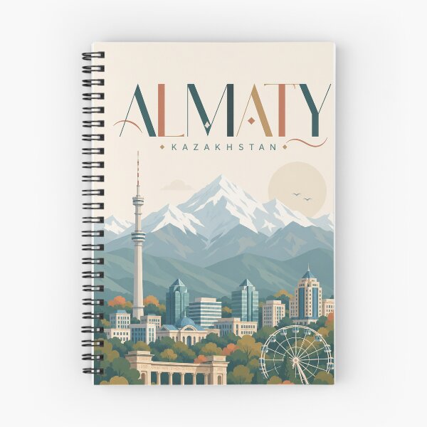 Item preview, Almaty Kazakhstan Skyline with Tian Shan Mountains and Kok Tobe designed and sold by Places On Earth.