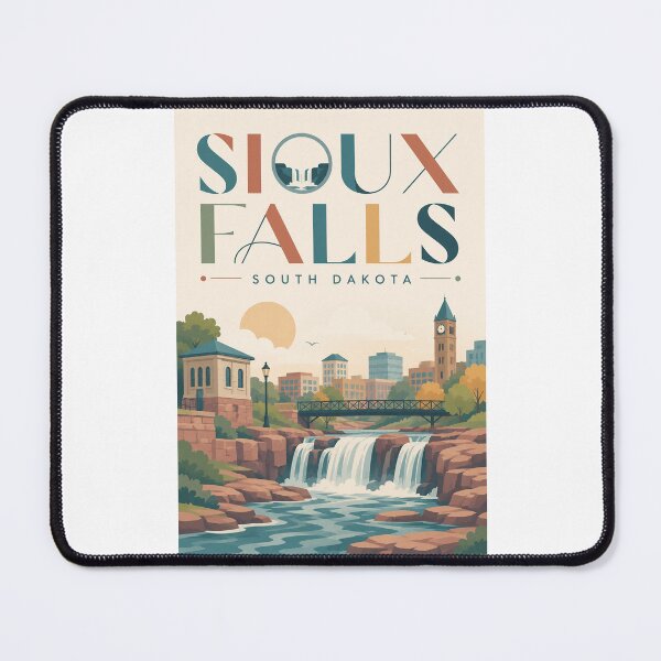 Item preview, Sioux Falls South Dakota, Falls Park and Big Sioux River designed and sold by Places On Earth.