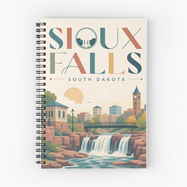 Item preview, Sioux Falls South Dakota, Falls Park and Big Sioux River designed and sold by Places On Earth.