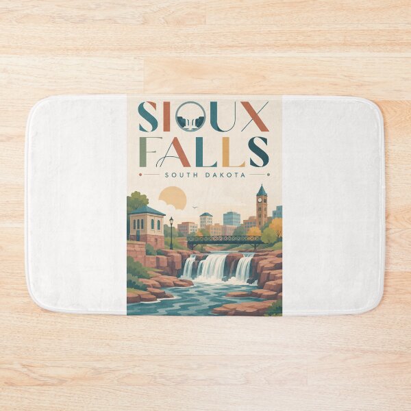 Item preview, Sioux Falls South Dakota, Falls Park and Big Sioux River designed and sold by Places On Earth.