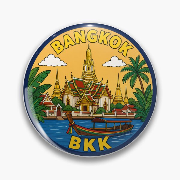 Item preview, Bangkok BKK Airport Code Travel Sticker designed and sold by Martin's_Design.
