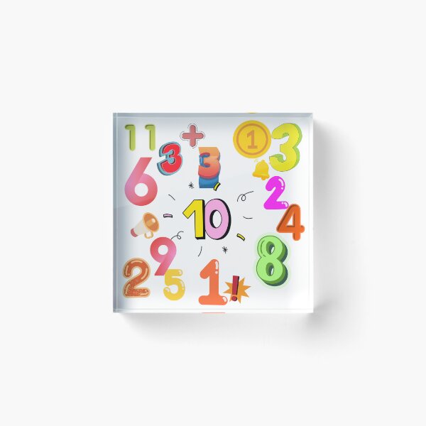 Item preview, Colorful Fun Numbers and Math Symbols Pattern for Kids designed and sold by BoldcreationsM.
