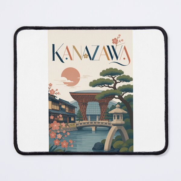 Item preview, Kanazawa Japan Kenrokuen, Higashi Chaya and Tsuzumi Gate designed and sold by Places On Earth.