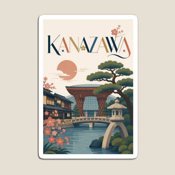 Item preview, Kanazawa Japan Kenrokuen, Higashi Chaya and Tsuzumi Gate designed and sold by Places On Earth.