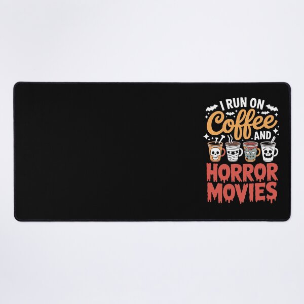 Item preview, I RUN ON COFFEE AND HORROR MOVIES designed and sold by jkrphoto.