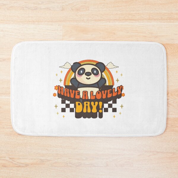 Item preview, Have a Lovely Day Panda | Cute Retro Rainbow | Kawaii Positive Vibes designed and sold by DafraDesign.