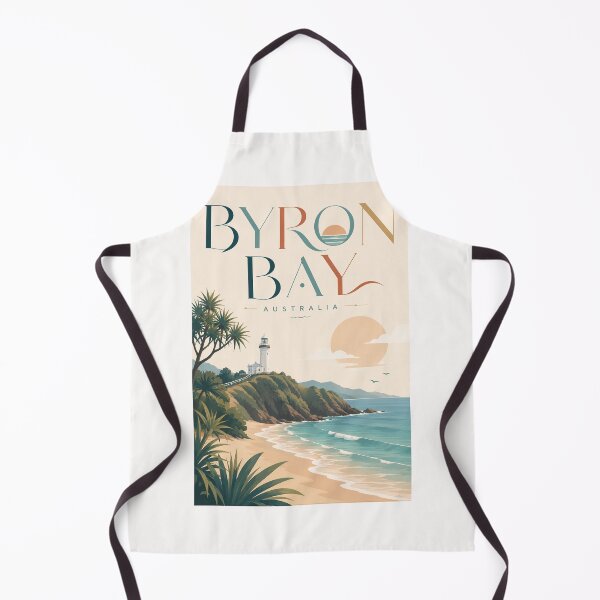 Item preview, Byron Bay Cape Byron Lighthouse and Main Beach Australia designed and sold by Places On Earth.