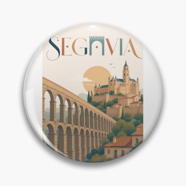 Item preview, Acueducto de Segovia y Alcázar de Segovia Castilla y León España designed and sold by Places On Earth.