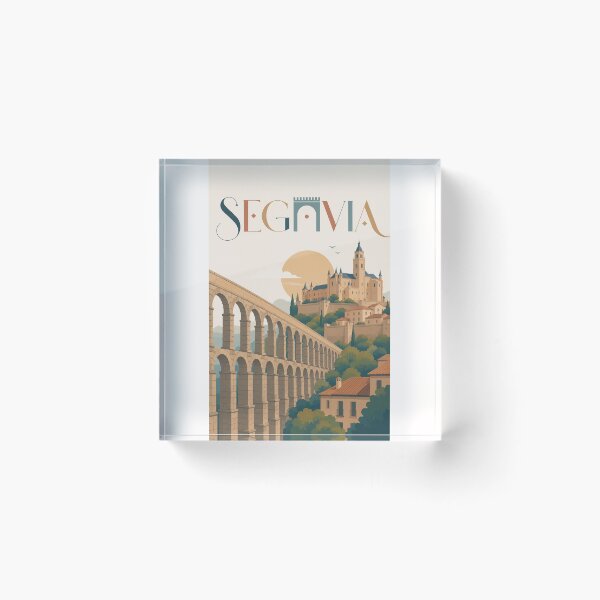Item preview, Acueducto de Segovia y Alcázar de Segovia Castilla y León España designed and sold by Places On Earth.