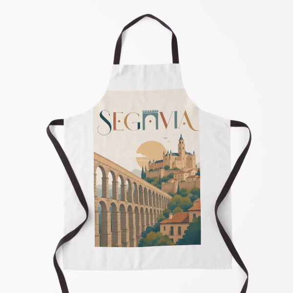 Item preview, Segovia Aqueduct and Alcazar de Segovia Castilla y Leon Spain designed and sold by Places On Earth.