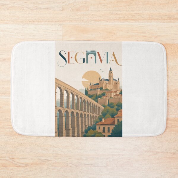 Item preview, Segovia Aqueduct and Alcazar de Segovia Castilla y Leon Spain designed and sold by Places On Earth.