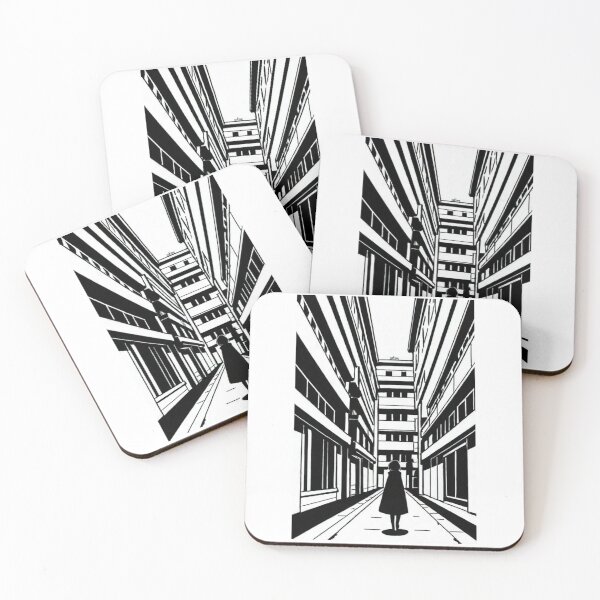 Item preview, Art - Stylized Street Inspired by Japan, Contemplative Manga Vibe designed and sold by Reverso-Design.
