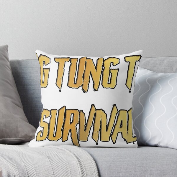Item preview, Gold Tung Tung Tung Survival Logo designed and sold by ChudCircleGames.