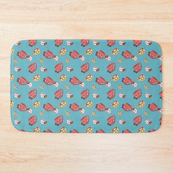 Item preview, Cute Kawaii Coffee Pattern | Smiling Coffee Cups & Donuts | Seamless Breakfast Design designed and sold by DafraDesign.