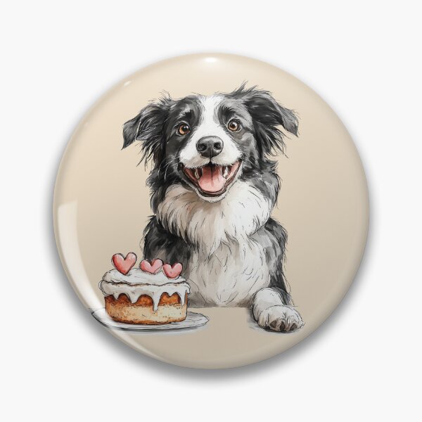 Item preview, Happy Birthday Cute Border Collie designed and sold by Erika Kaisersot.