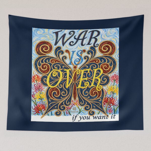 Item preview, War Is Over Butterfly Peace Art  designed and sold by hepcat-plus.