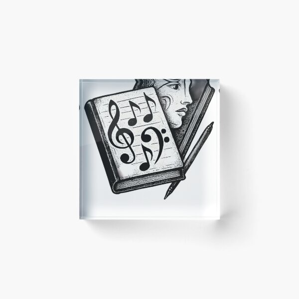 Item preview, Intertwined Music Journals With Abstract Face designed and sold by lauradumitriu.