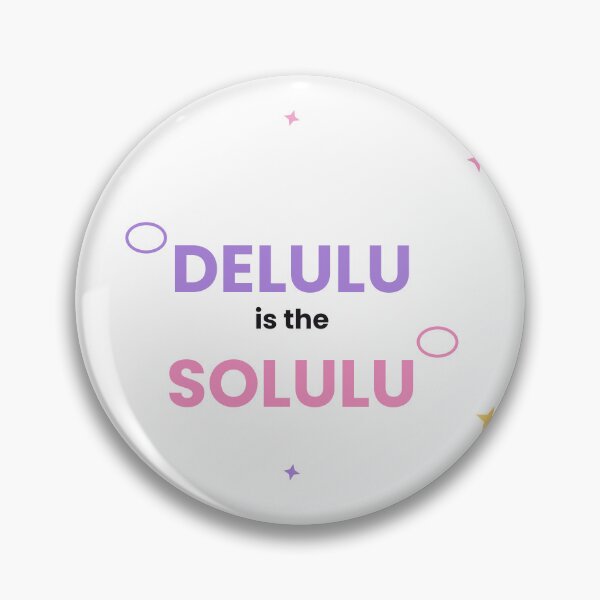 Item preview, Delulu Is The Solulu Funny Gen Z Sticker designed and sold by QuirkyCartel.