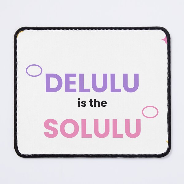 Item preview, Delulu Is The Solulu Funny Gen Z Sticker designed and sold by QuirkyCartel.