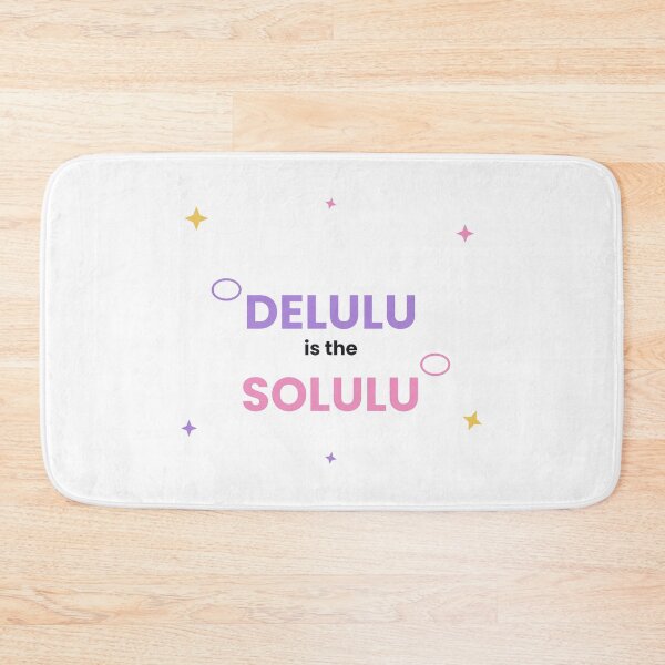 Item preview, Delulu Is The Solulu Funny Gen Z Sticker designed and sold by QuirkyCartel.