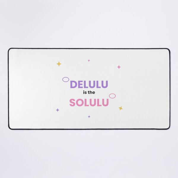 Item preview, Delulu Is The Solulu Funny Gen Z Sticker designed and sold by QuirkyCartel.
