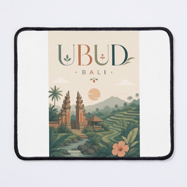 Item preview, Ubud Bali Rice Terraces and Candi Bentar Indonesia designed and sold by Aryabek.