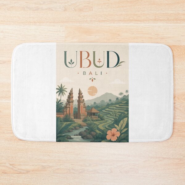 Item preview, Ubud Bali Rice Terraces and Candi Bentar Indonesia designed and sold by Aryabek.