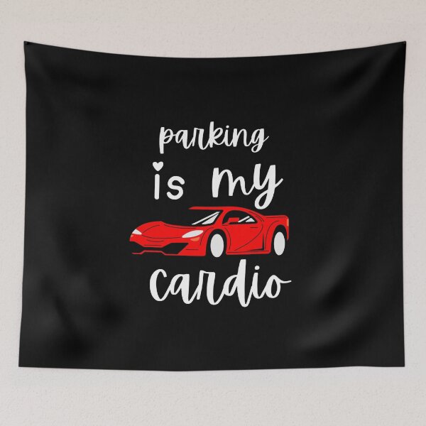 Item preview, Parking Is My Cardio - Funny Red Sports Car designed and sold by KromaDesignLab.