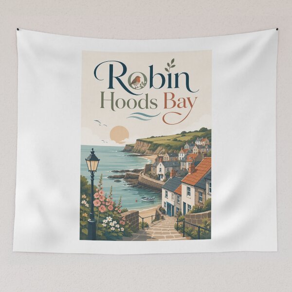 Item preview, Robin Hood's Bay North Yorkshire Fishing Village England designed and sold by Aryabek.