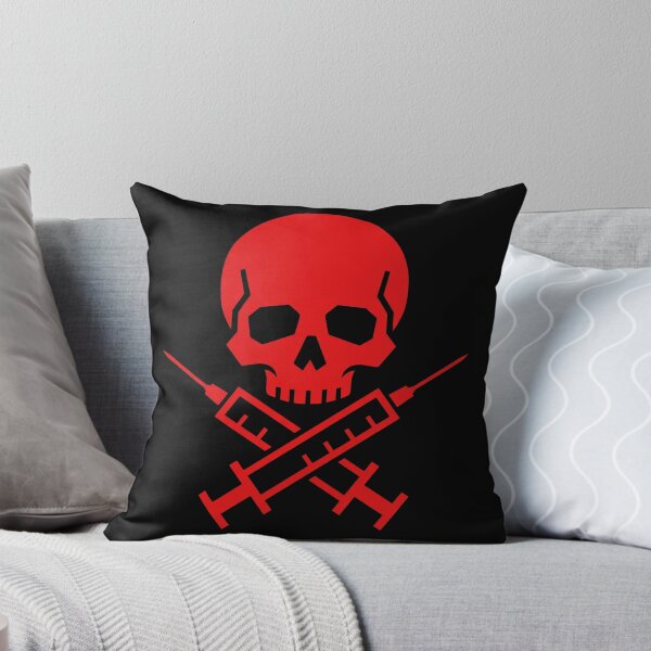 Item preview, Red Skull with Crossed Syringes designed and sold by seven things shop.