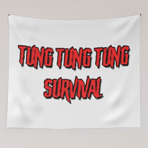 Item preview, Tung Tung Tung Survival Logo designed and sold by ChudCircleGames.