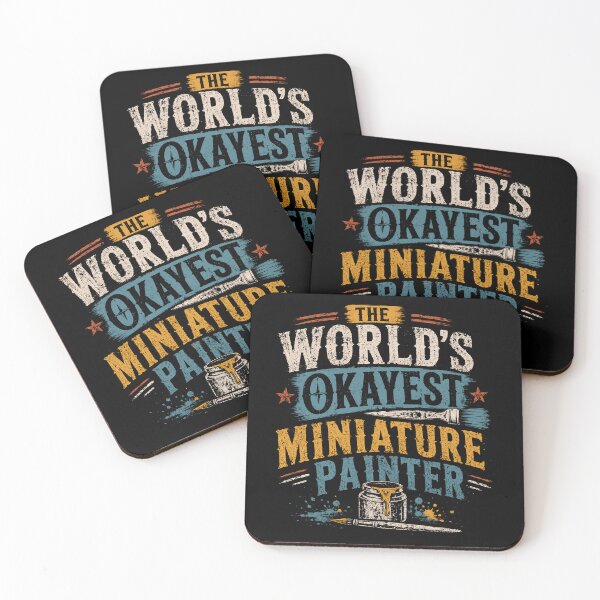 Item preview, The World's Okayest Miniature Painter Hobbyist Gift designed and sold by HumansStuck12.
