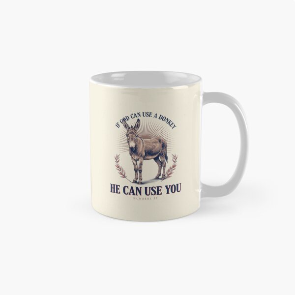 Item preview, If God Can Use A Donkey He Can Use You - Vintage Christian Faith Design designed and sold by DONT ASK CLUB.