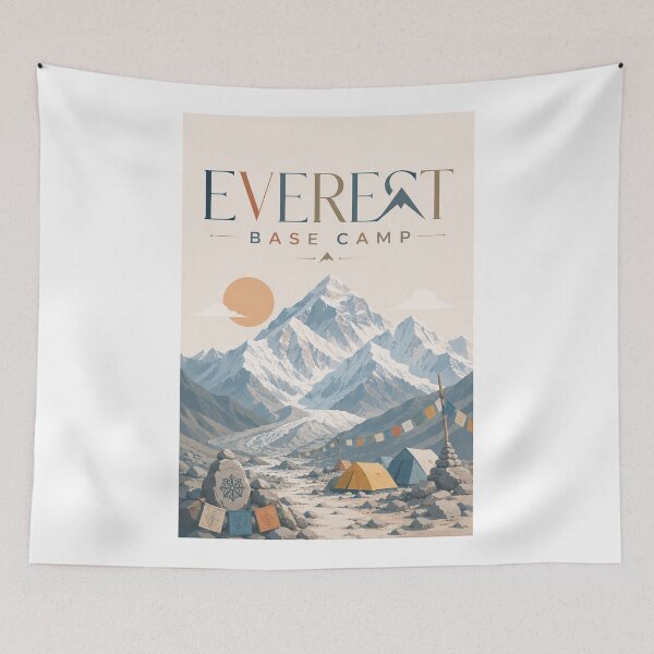 Item preview, Everest Base Camp Khumbu Glacier and Sagarmatha Nepal designed and sold by Aryabek.