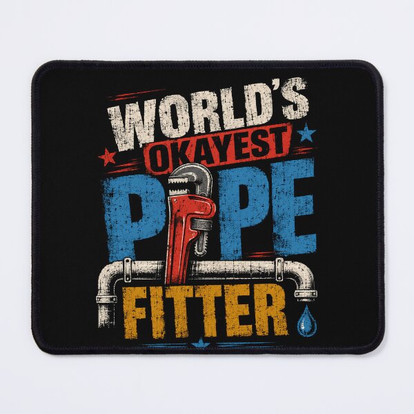 Item preview, World's Okayest Pipe Fitter Plumber Tradesman designed and sold by HumansStuck12.