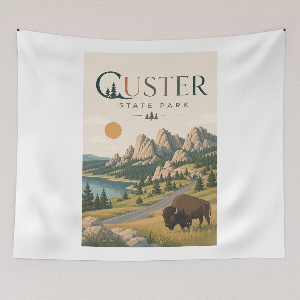 Item preview, Custer State Park Needles Highway and Black Hills South Dakota designed and sold by Aryabek.