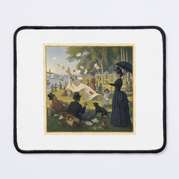 Item preview, Runaway Picnic Blanket at La Grande Jatte designed and sold by GoverArt.