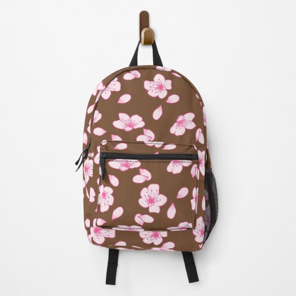 Item preview, Brown and Pink Cherry Blossom Pattern designed and sold by SolGalaxyDesign.